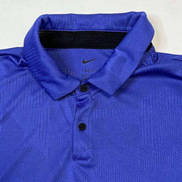 Nike Men's Dri-Fit Tour Jacquard Golf Polo Shirt Size XL Blue DV7528-430 - Picture 4 of 12